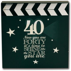 7121 Said With Sentiment Wall Art Birthday 40th