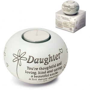 7309 Said With Sentiment Tea Light Holder Daughter