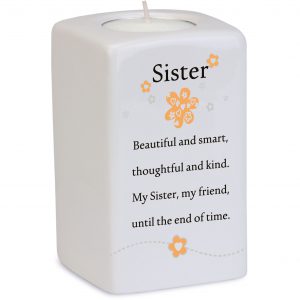 7202 Said With Sentiment Ceramic Tea Light Holder Sister