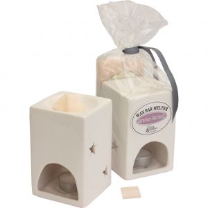 9230 On A Wick And A Prayer Geranium And Patchouli Melter And Wax Bar Set