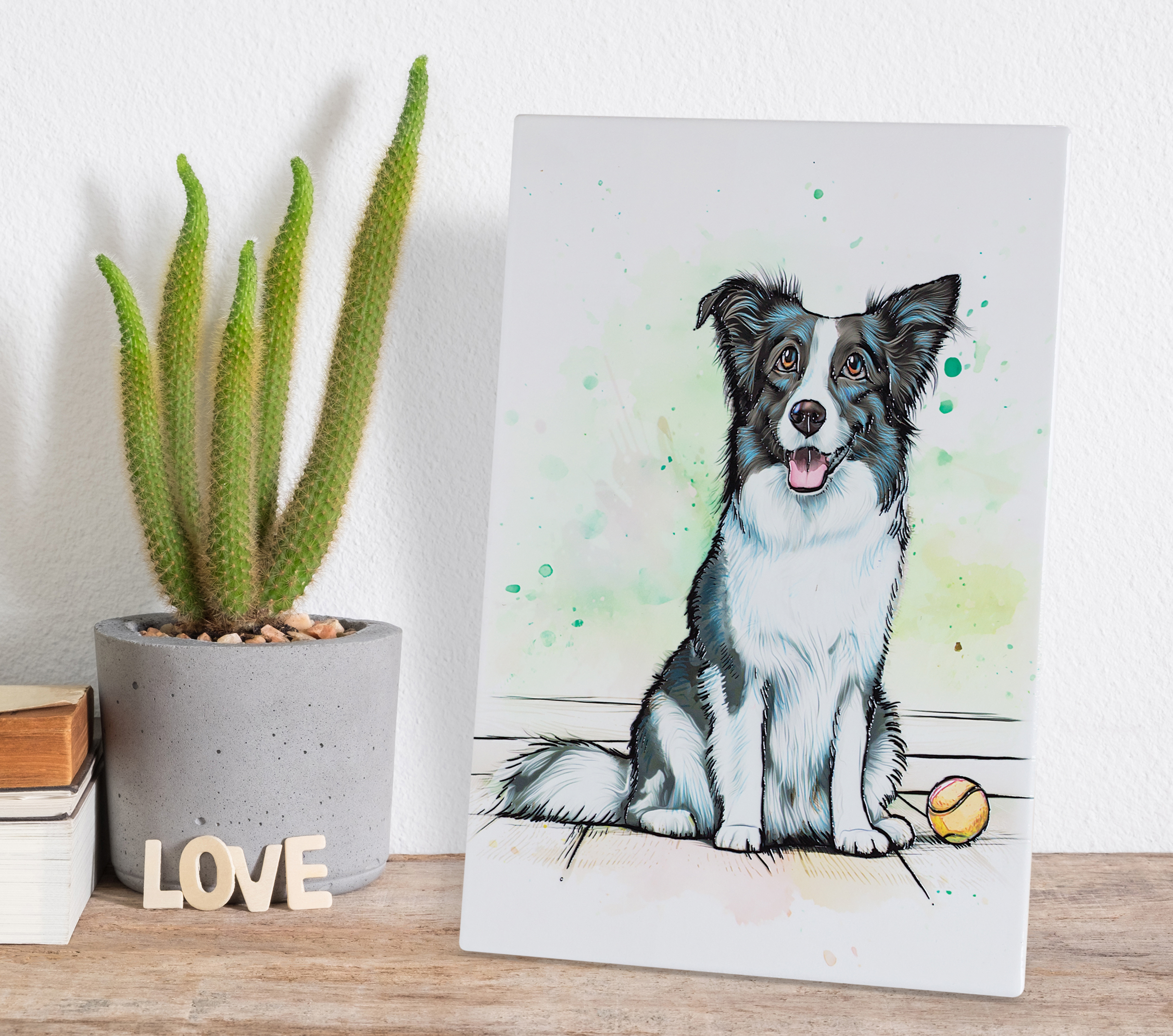 AofA Tiles Border Collie Shelf