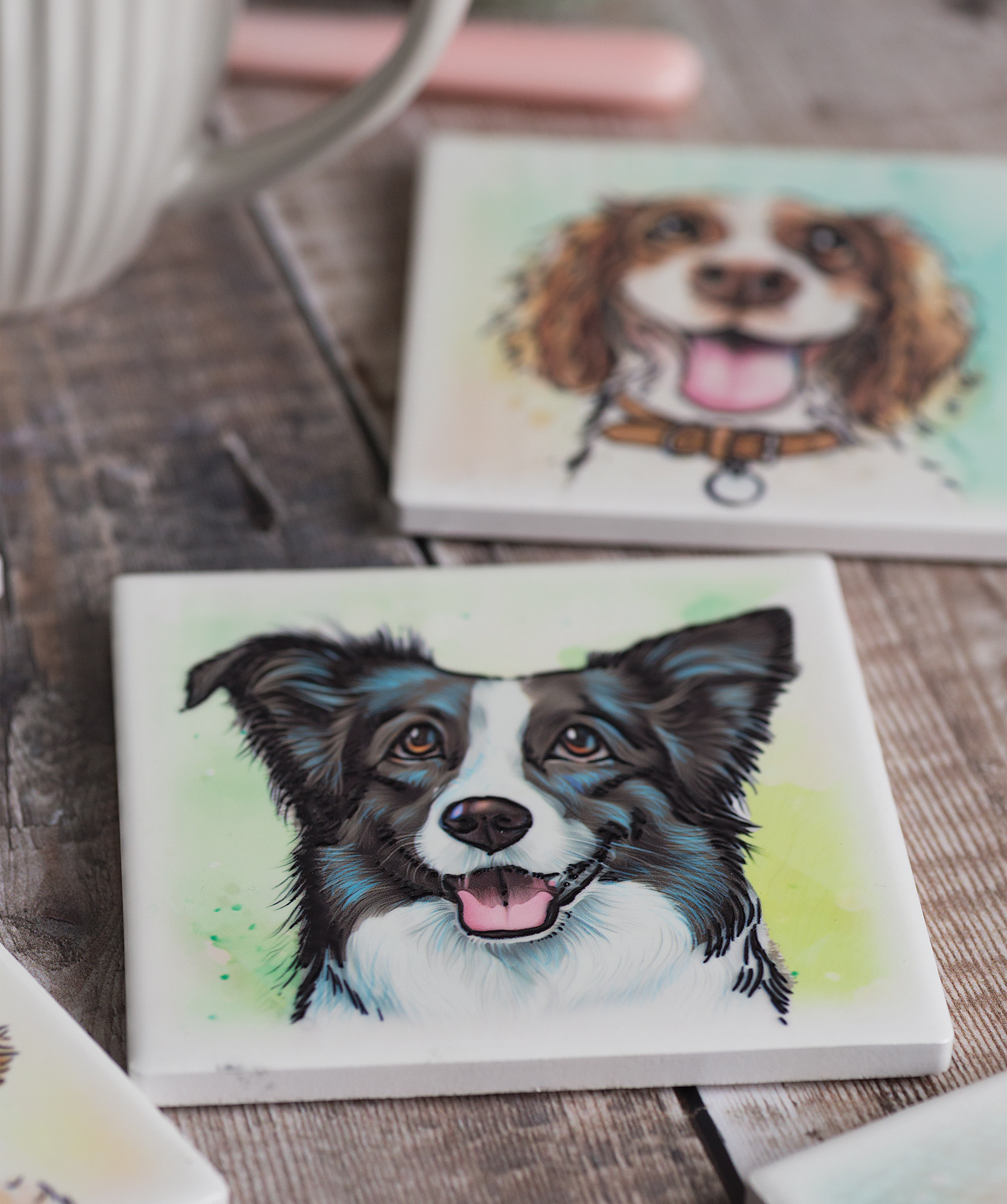 Dog Coasters 7024 Crop