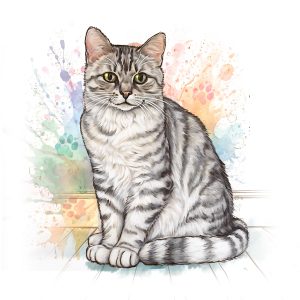 6 Silver Tabby Coloured Base