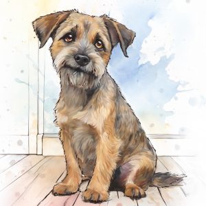 Boader Terrier Artwork